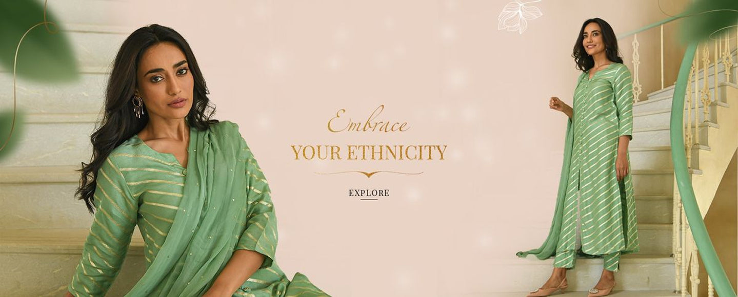 FESTIVE ANARKALI WITH BROCADE YOKE