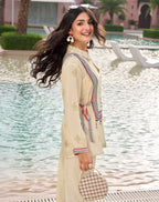 Ivory Bloom Overlay Co-Ord Set