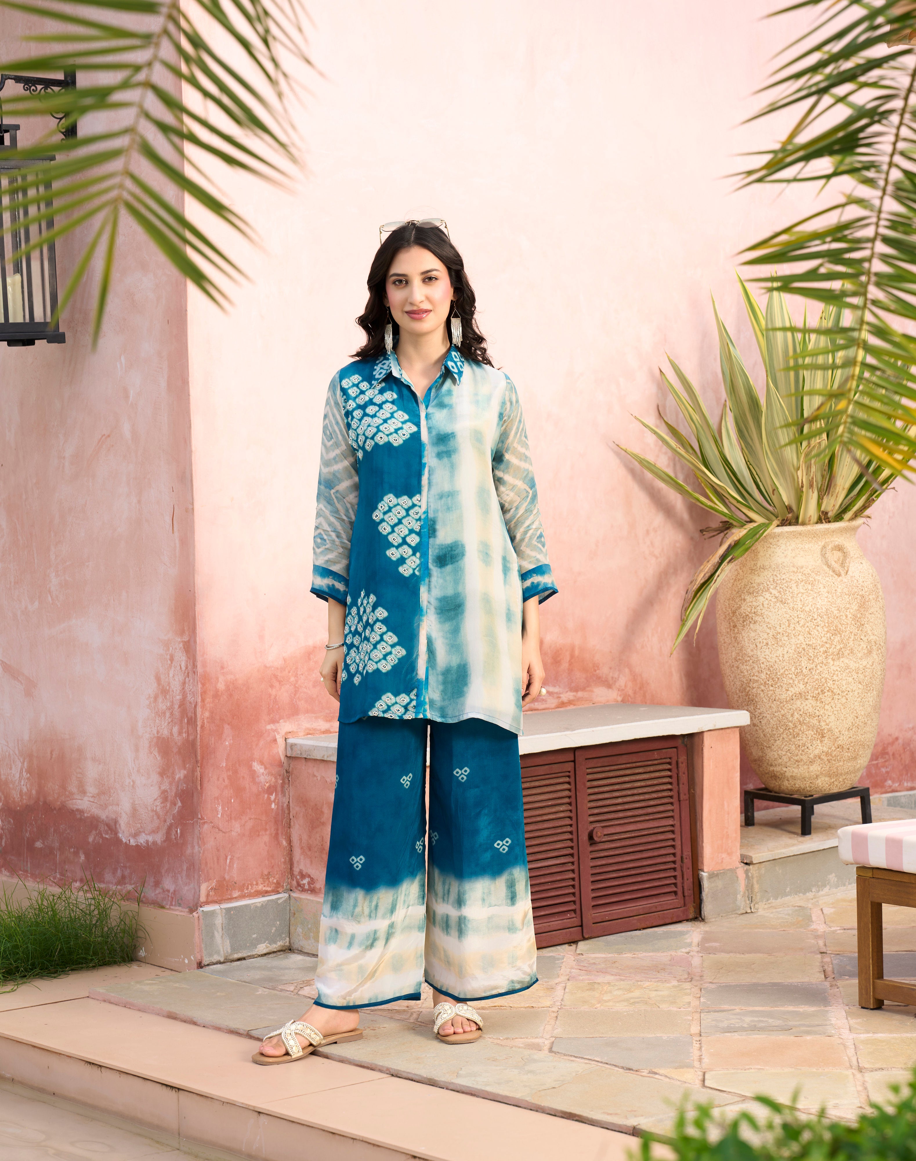 Bandhani Fusion Co-Ord Set