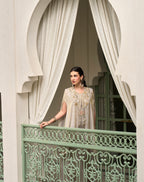 IVORY MIST EMBELLISHED CAPE SET