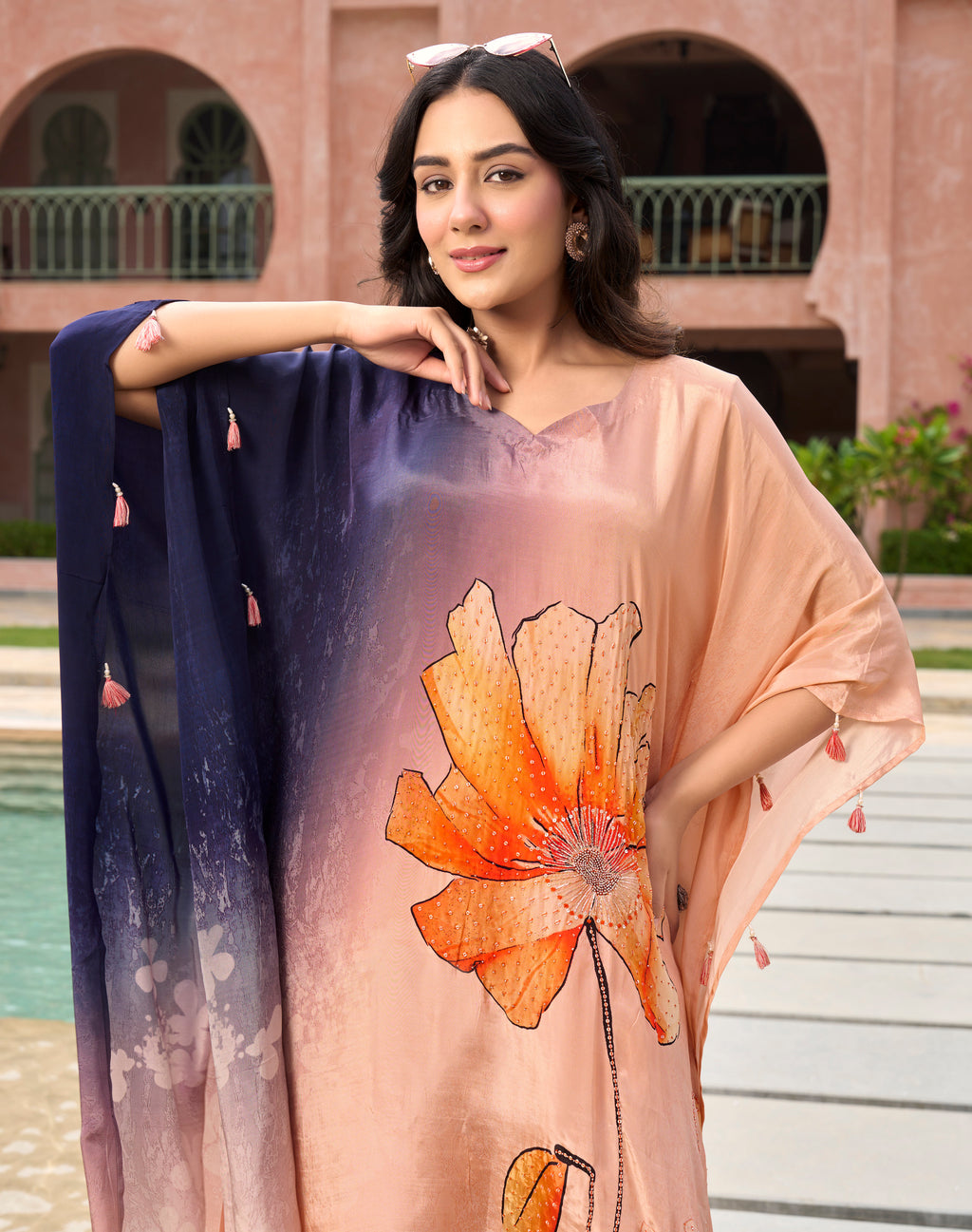 SUNSET BLOOM KAFTAN SET
