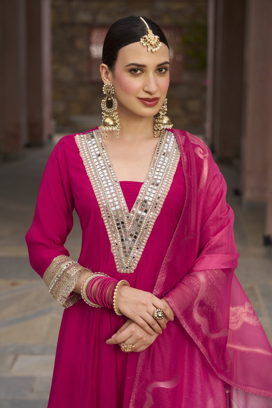 SHAH-BANO FLAIRED ANARKALI SET