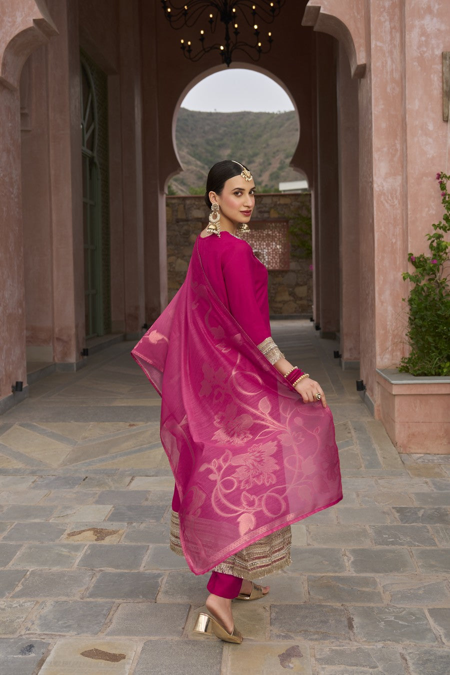 SHAH-BANO FLAIRED ANARKALI SET