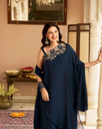 Midnight Blue Elegant Ethnic Set