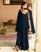 Midnight Blue Elegant Ethnic Set