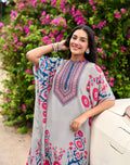 FLORAL PRINTED KAFTAN SET