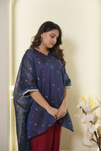 Blue Printed Kaftan Co-Ord Set