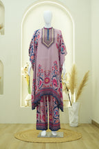 Floral Printed Kaftan Set
