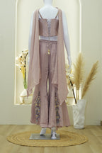 Floral Embroidered Corset Co-ord Set