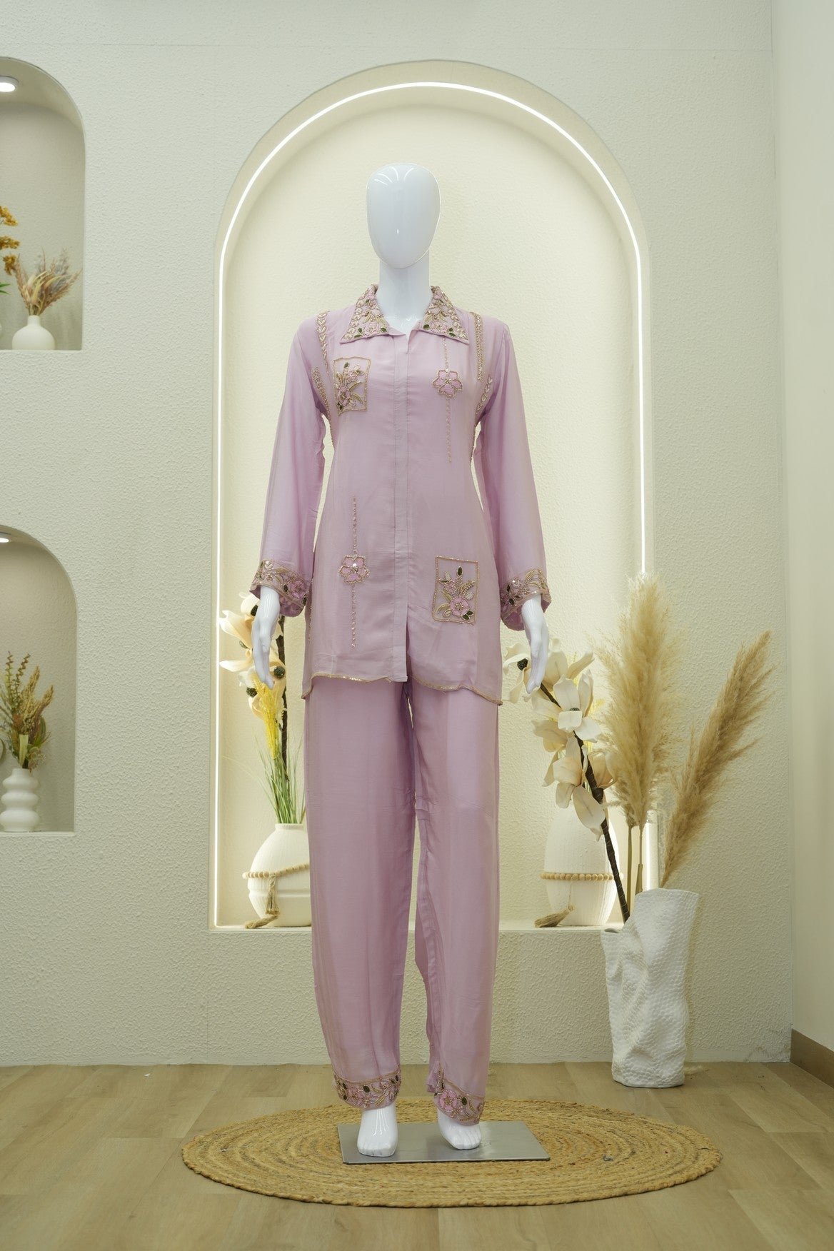 Floral Embroidered Co-Ord Set