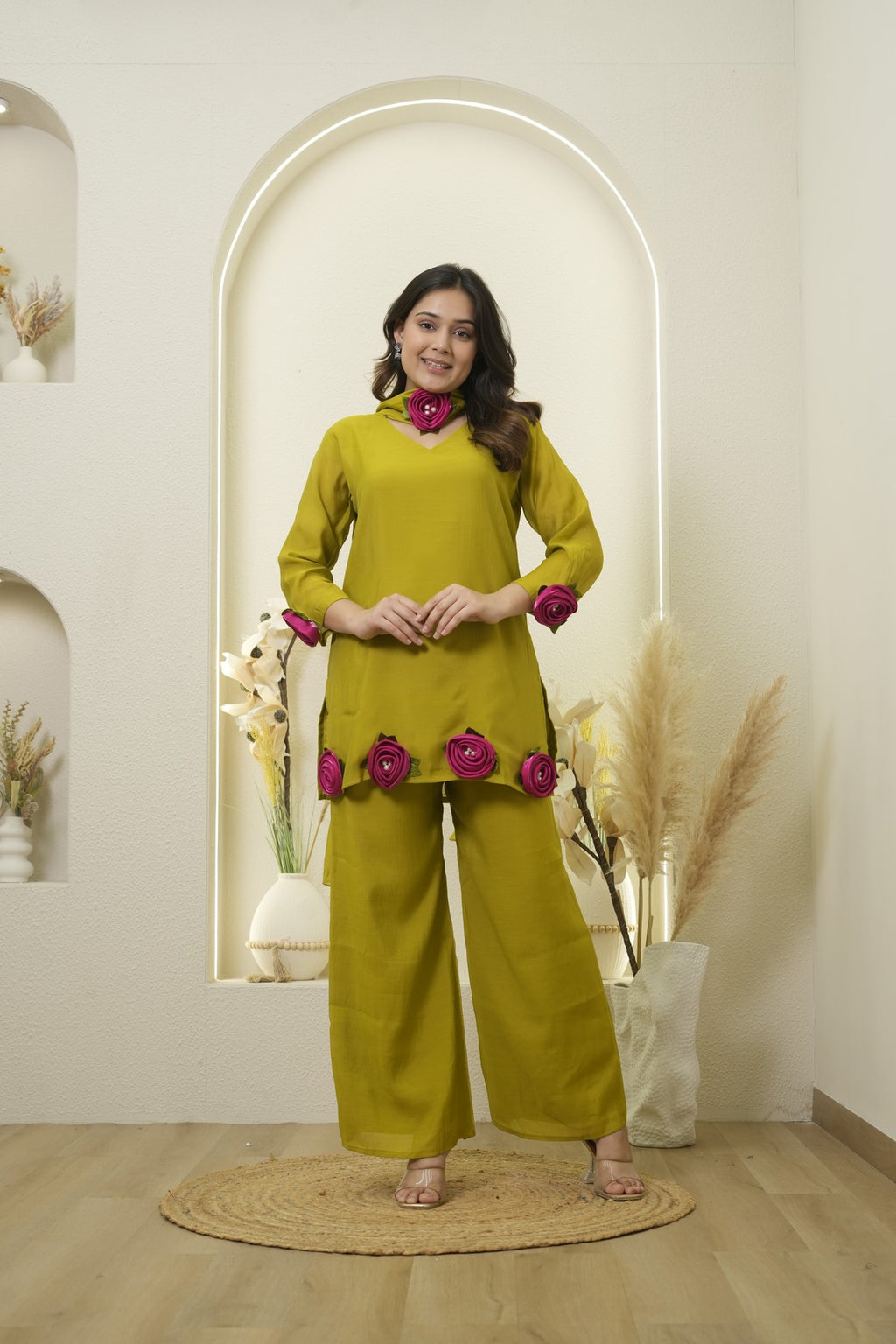 Statement 3D Rose Appliqué Fusion Set
