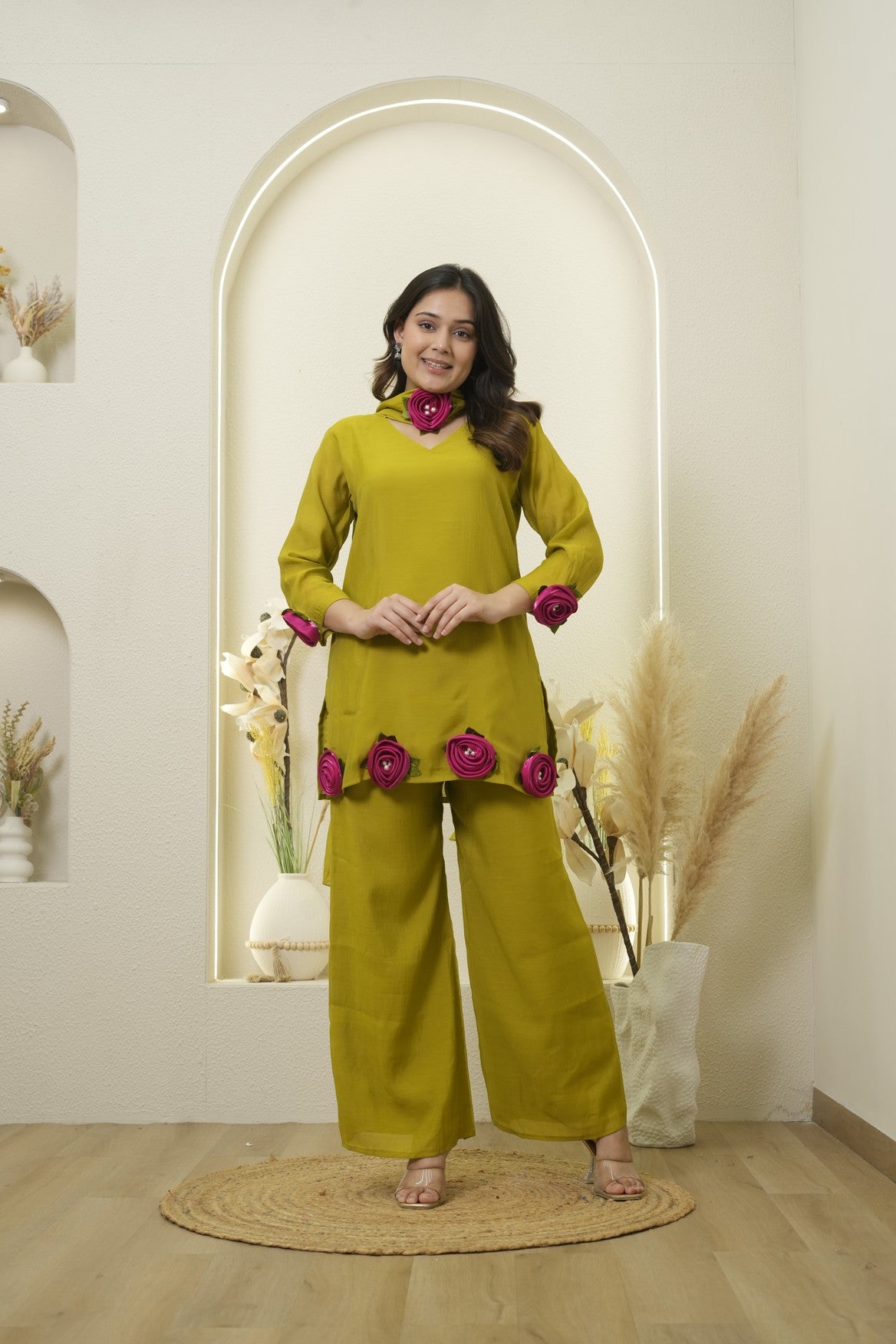 Statement 3D Rose Appliqué Fusion Set