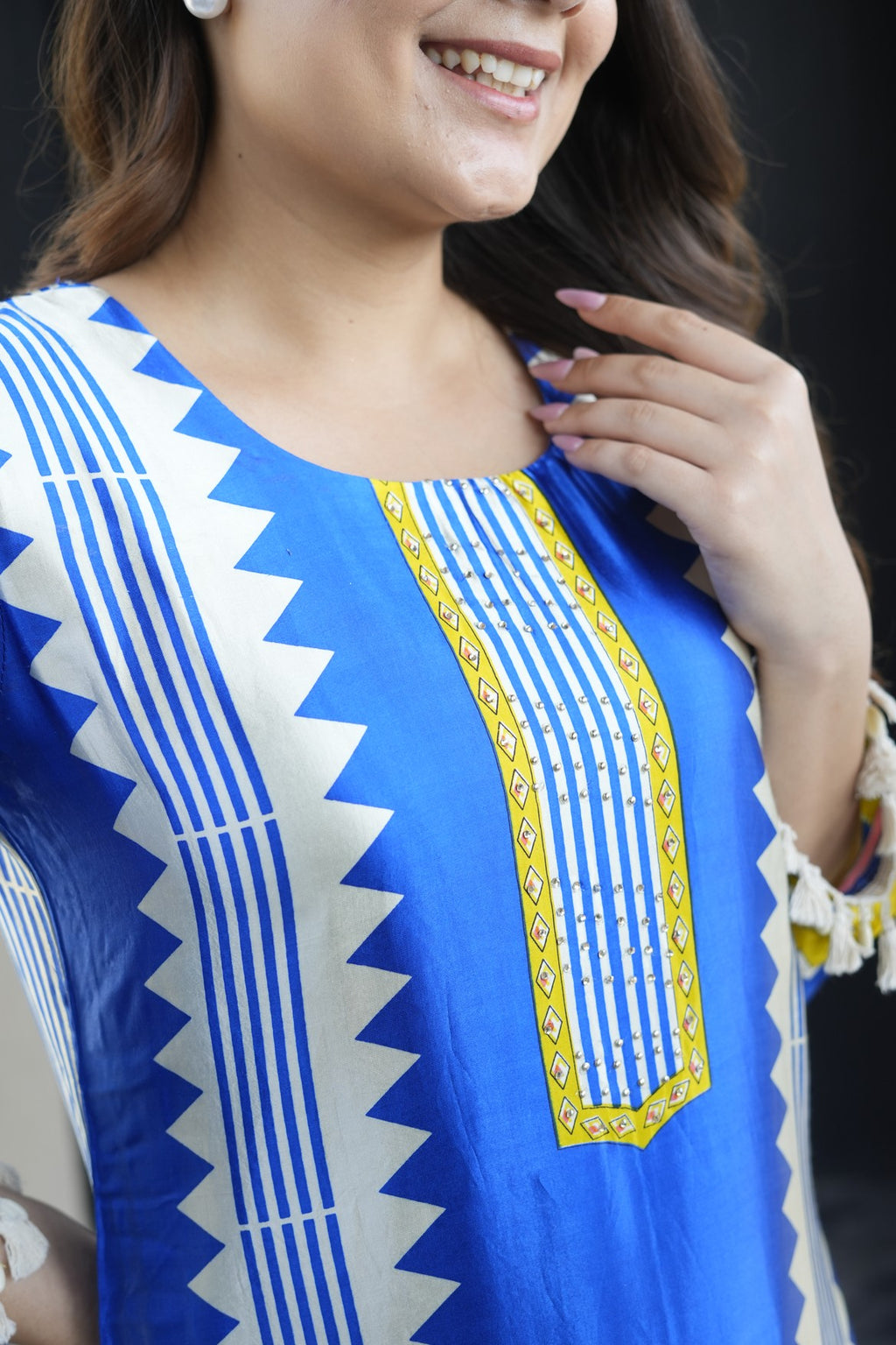 Floral Motif gaji Kurta Set
