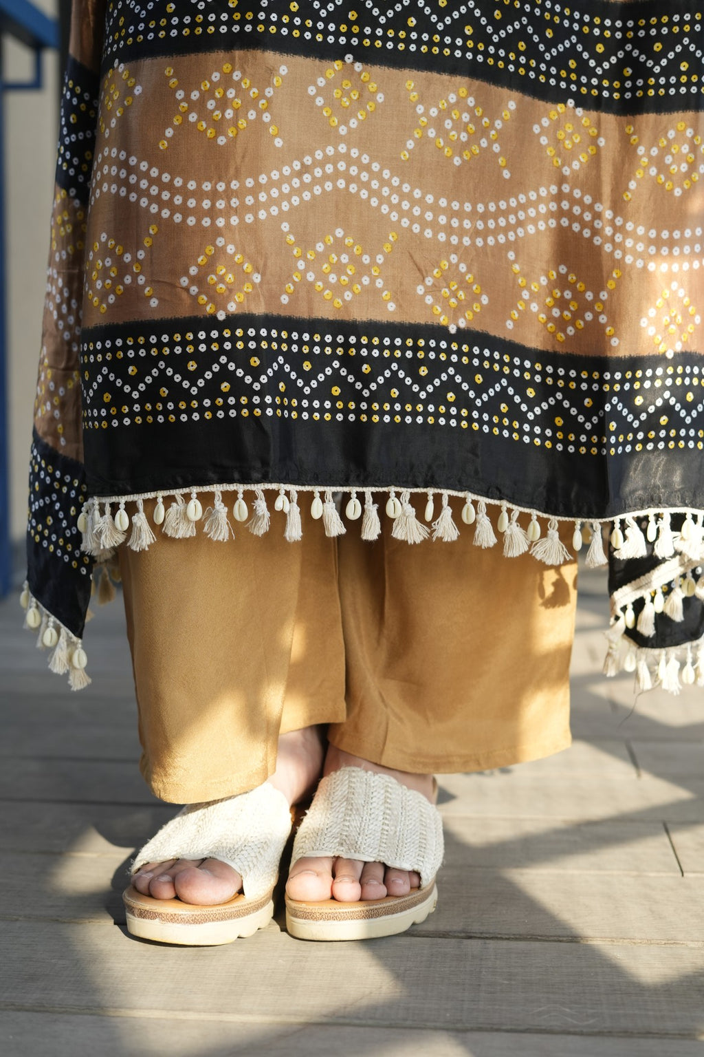 Vibrant Heritage Motif gaji Kurta Set