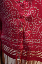 Ruby Bandhani Fusion Co-ord Set
