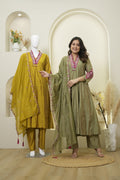 Floral Embroidered Anarkali Kurta Set