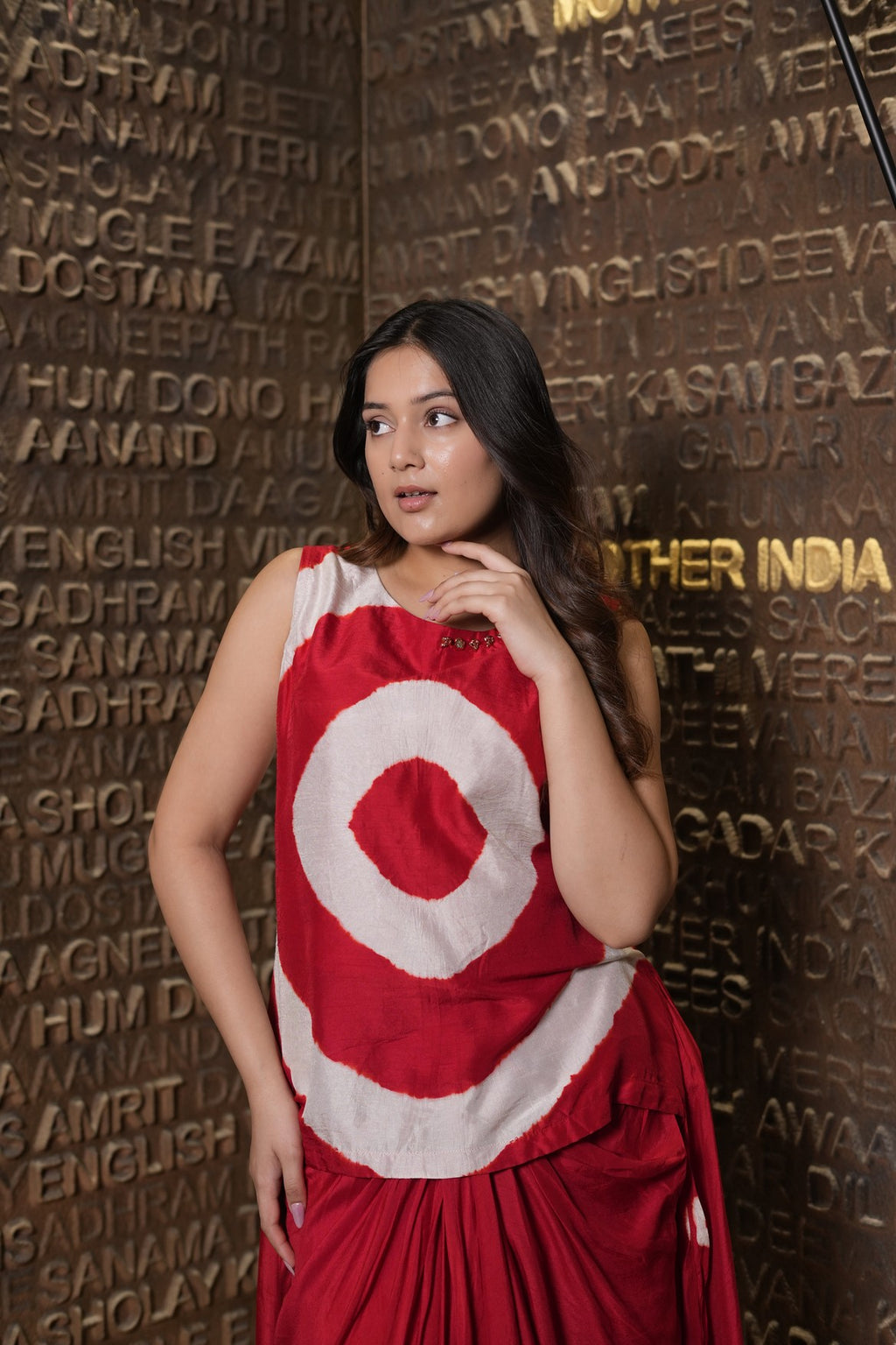 Bohemian Circle Print Flowing co- set