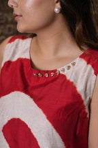 Bohemian Circle Print Flowing co- set