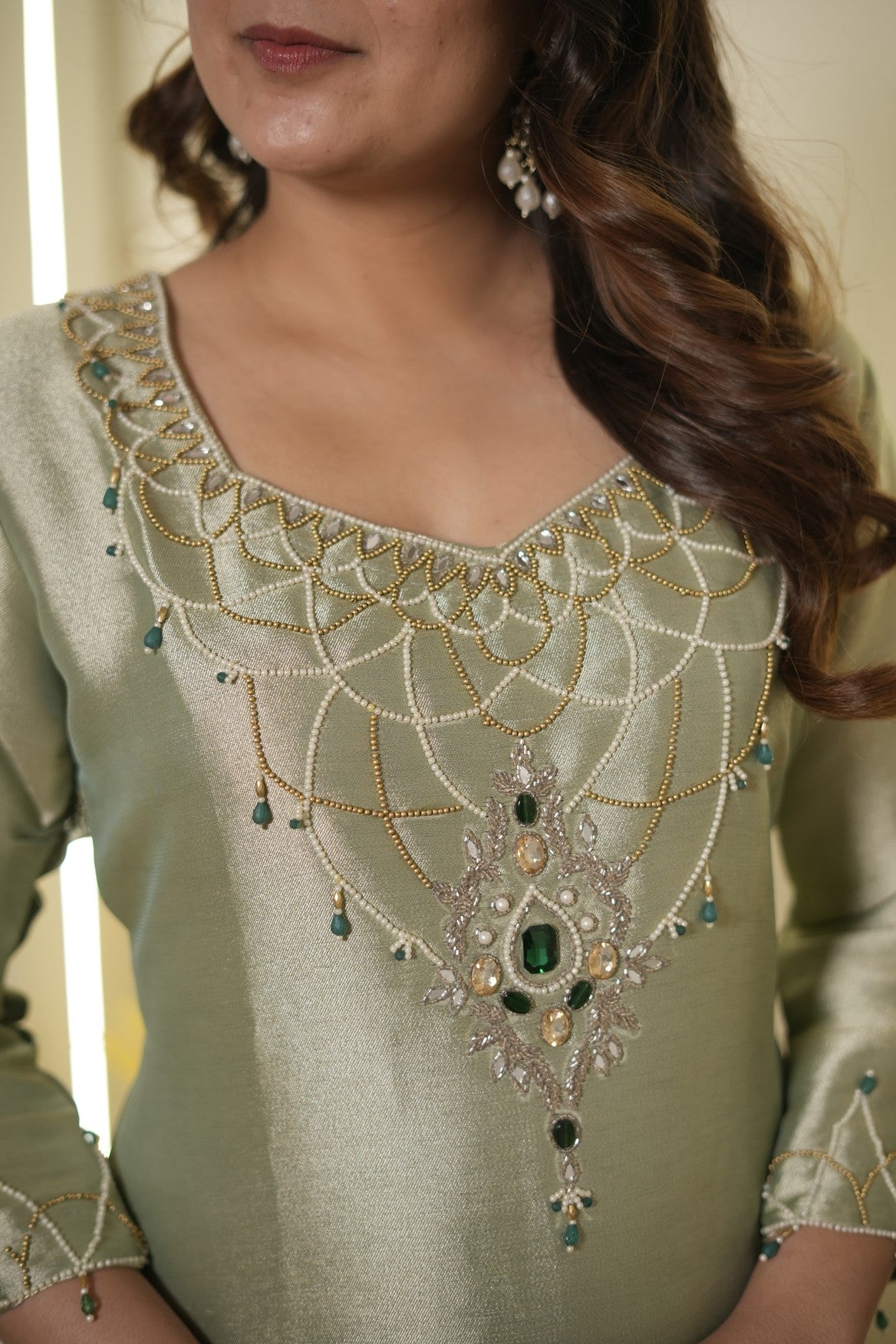 Noor Embroidered Silk Kurta Set