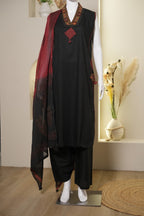 Printed Kurta Palazzo Set with Dupatta