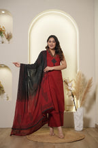 Printed Kurta Palazzo Set with Dupatta