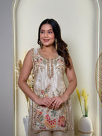 Ivory Bloom Hand-Embroidered Kurta Set
