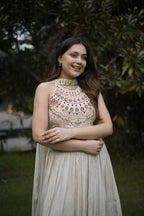 Ivory Embellished Lehenga Set