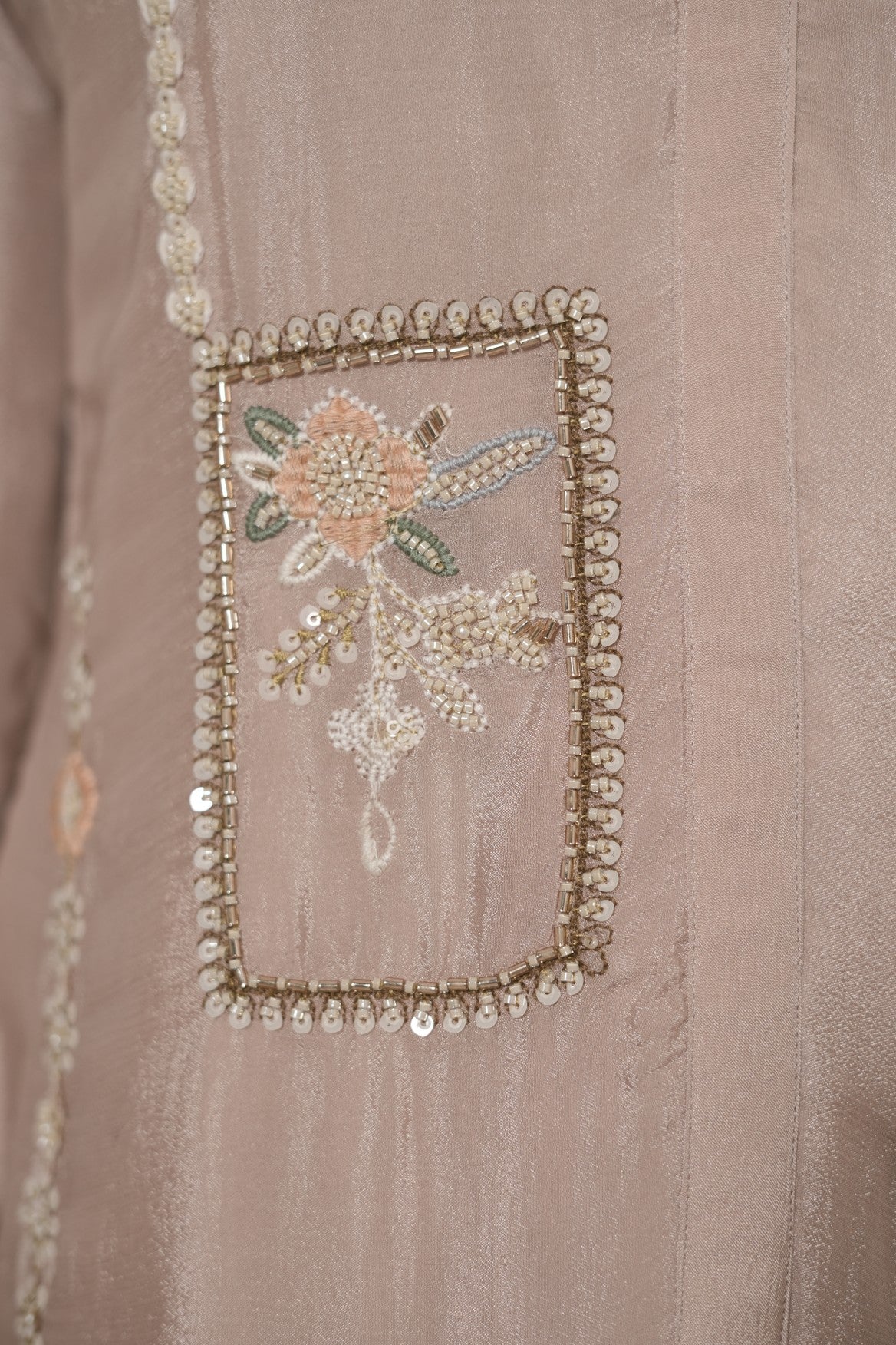 Dusty rose embroidered kurta set
