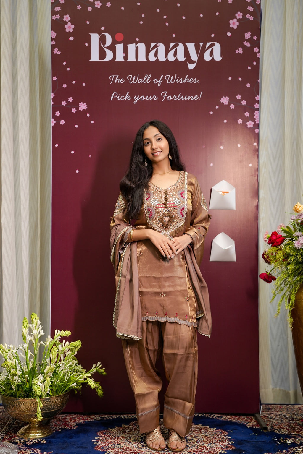 Mocha Elegance Kurta Set