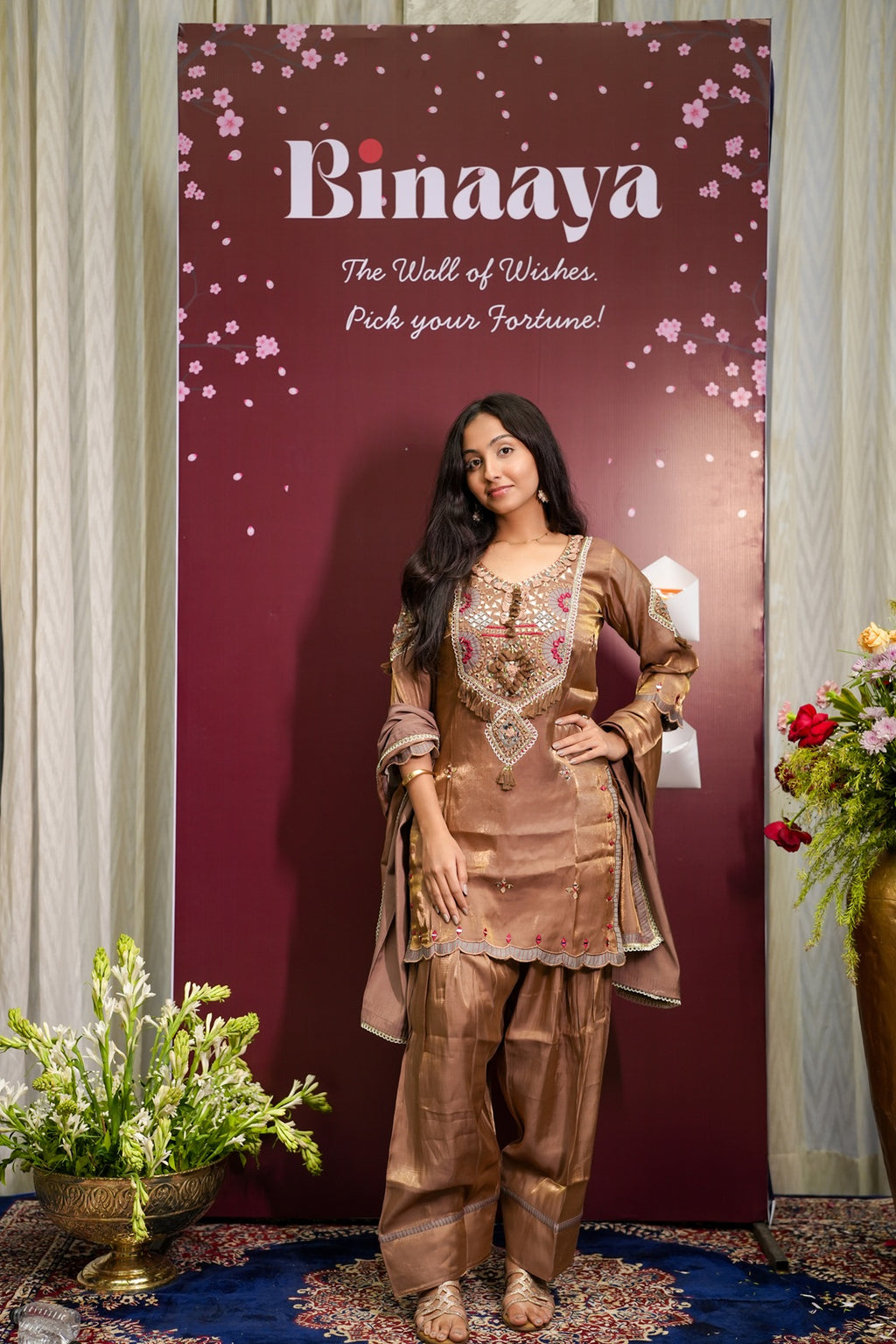 Mocha Elegance Kurta Set