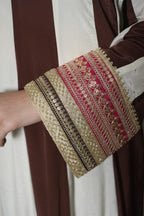 Brown Royale Embroidered Anarkali kurta set