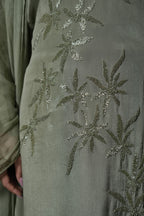 Floral Sequins Embroidered Suit Set