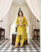 SUNLIT BLOOM EMBROIDERED KURTA SET