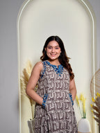 INDIGO BREEZE FLAIRED DRESS