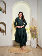OLIVE ELEGANCE KURTA ENSEMBLE