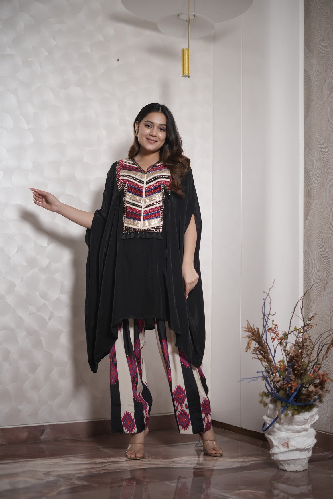 Black Mosaic Co-Ord Set