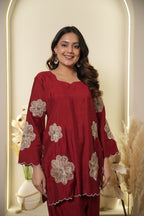 Floral Applique Co-ord Set