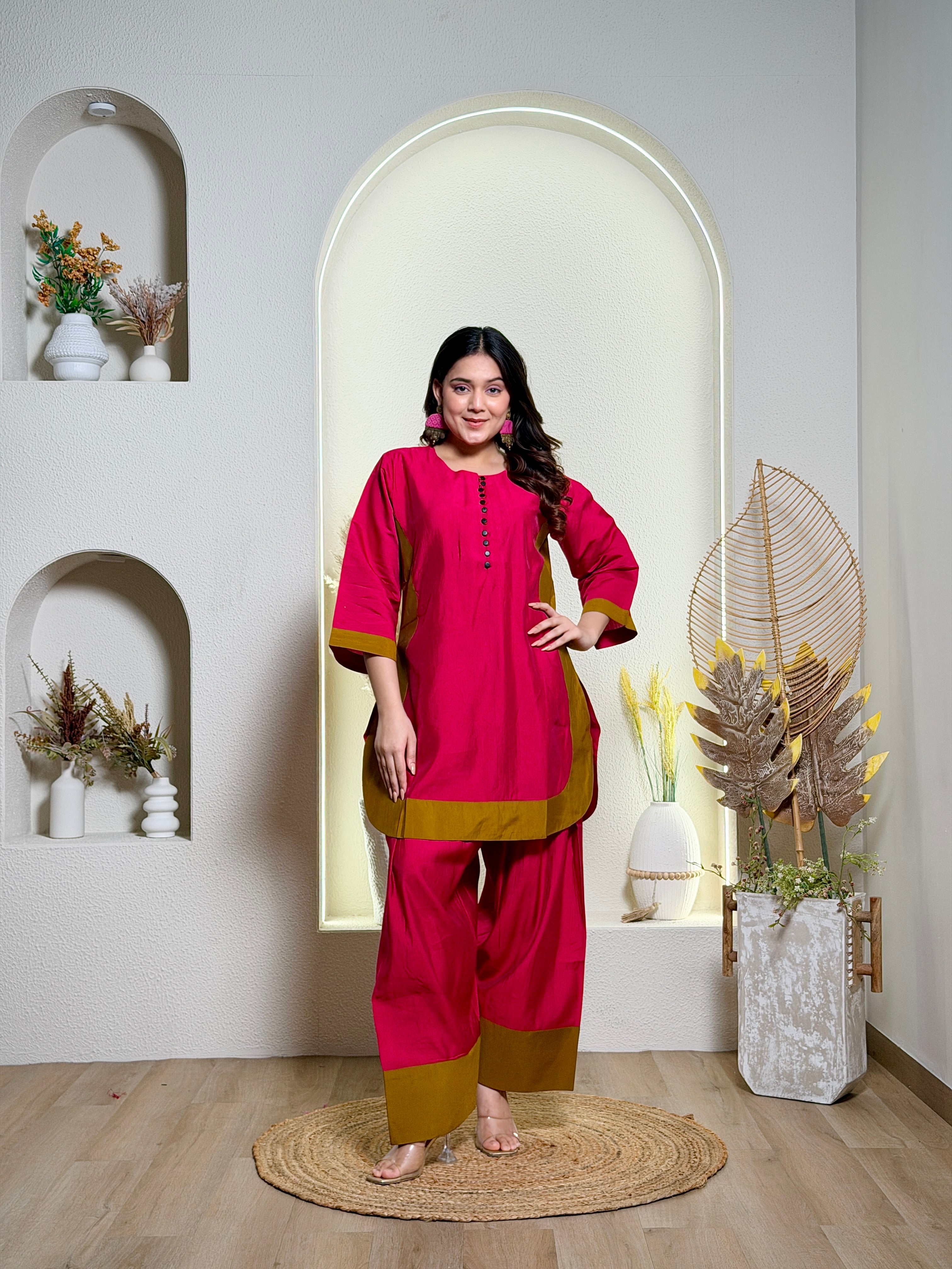 Fuchsia Contrast Farsi Set