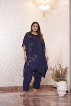 FLORAL APPLIQUE FARSHI KAFTAN SET