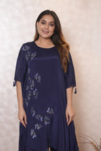 FLORAL APPLIQUE FARSHI KAFTAN SET