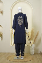 Sequin Embellished Kurta and Trouser Set