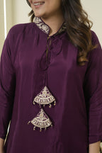 Sequin Embellished Kurta and Trouser Set