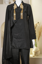 Luxe Crepe Draped Co-ord Set