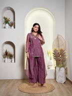 Mauve Aura Ethnic Set