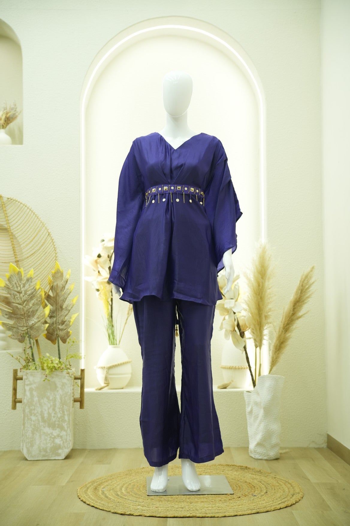 Draped Peplum Co-Ord Set