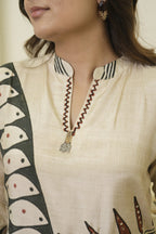 Ivory Artisan Abstract Palazzo Set