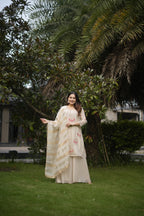 Ivory Paisley Kurta Set