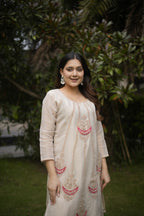 Ivory Paisley Kurta Set