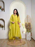Noor Lime Embroidered Set