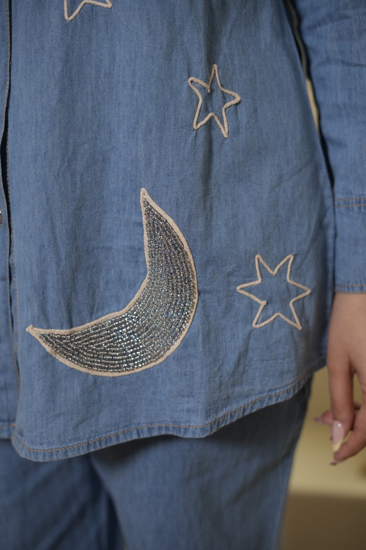 Blue Denim Star Co-Ord Set